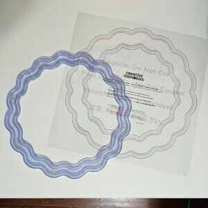 Creative Memories JUMBO SCALLOP CIRCLE CUTTER with TEMPLATE GUIDE